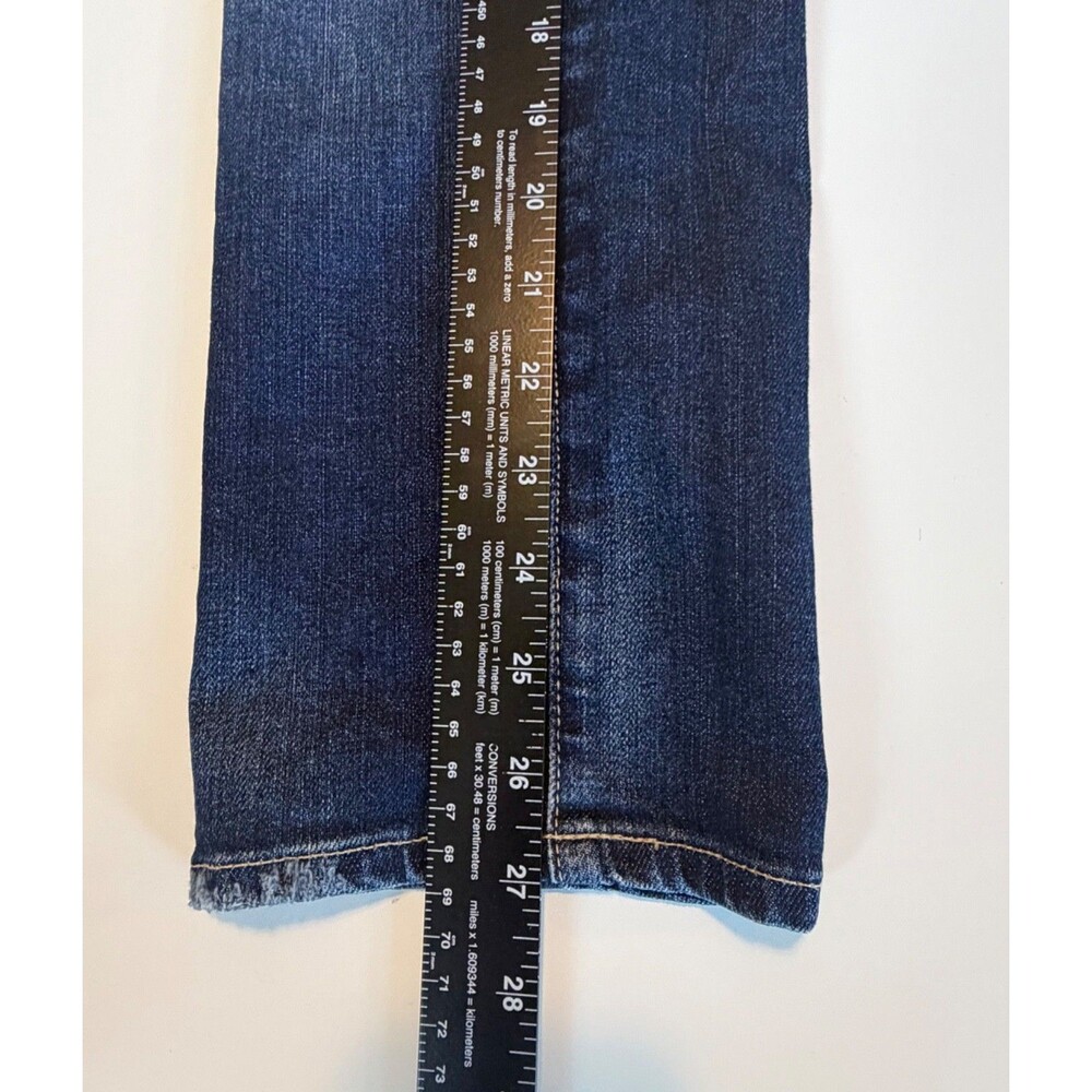 Adriano Goldschmied 27R Ex-Boyfriend Jeans Blue Denim Button Zip Pockets - Picture 8 of 9